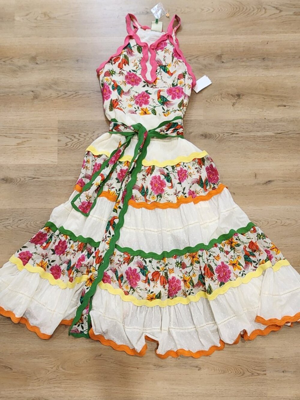 Farm Rio Toucan Flower Dress Size Medium